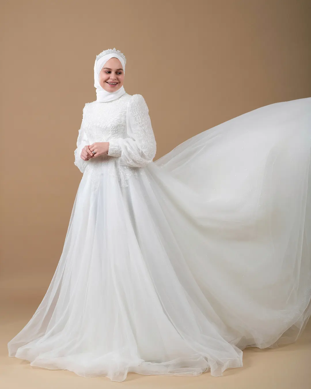 Elegantna vjenčanica za pokrivene, ARUSA svadbeni salon Sarajevo